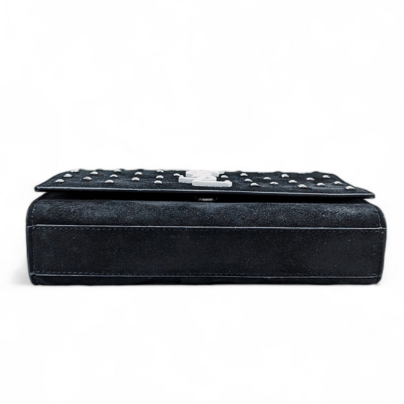 ✨️💎Authentic Saint Laurent Kate Crystal Embellished Suede & Leather Bag - Picture 15 of 16